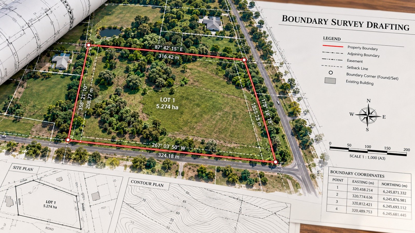 Boundary Survey Drafting