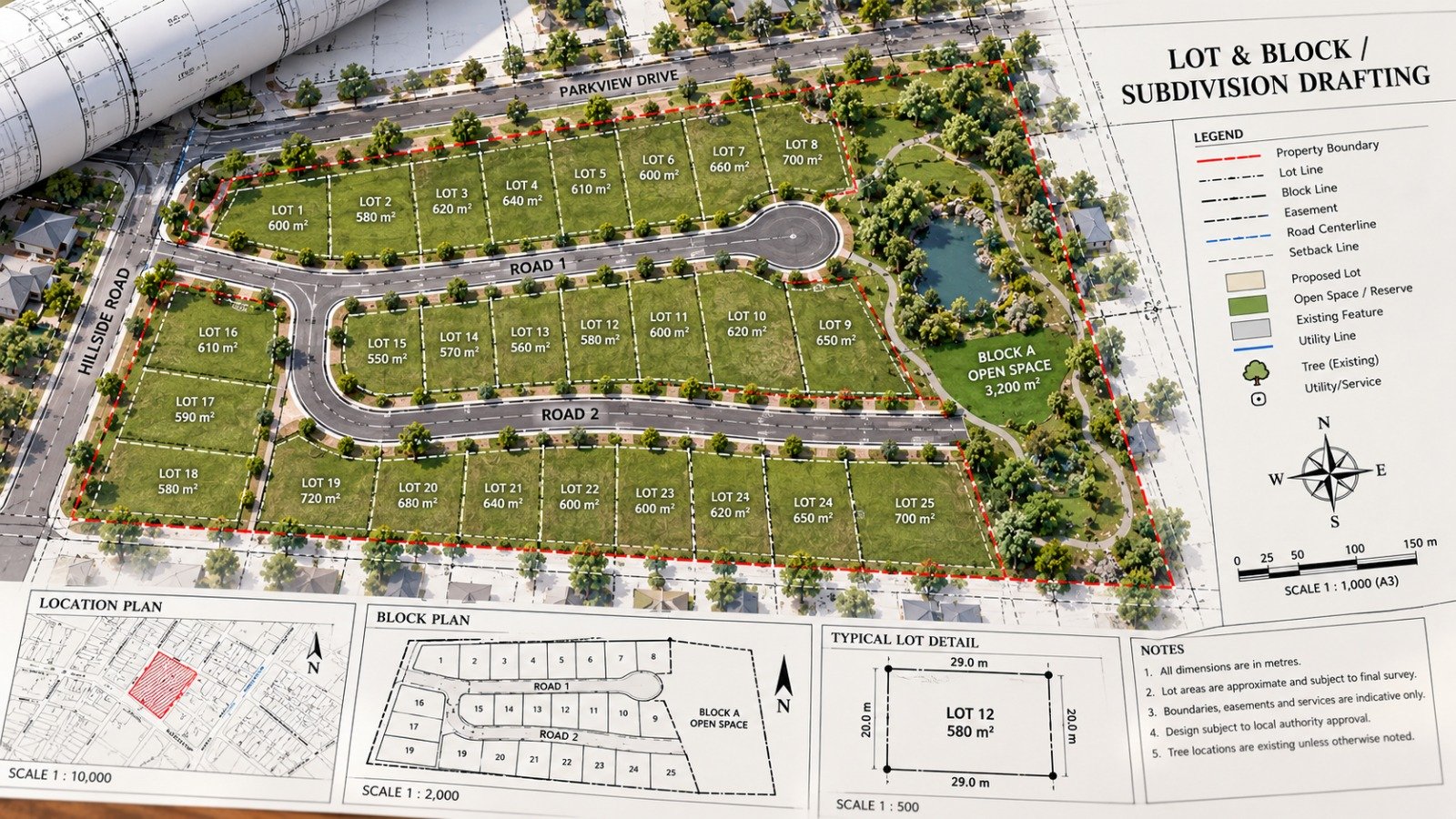 Lot & Block / Subdivision Drafting